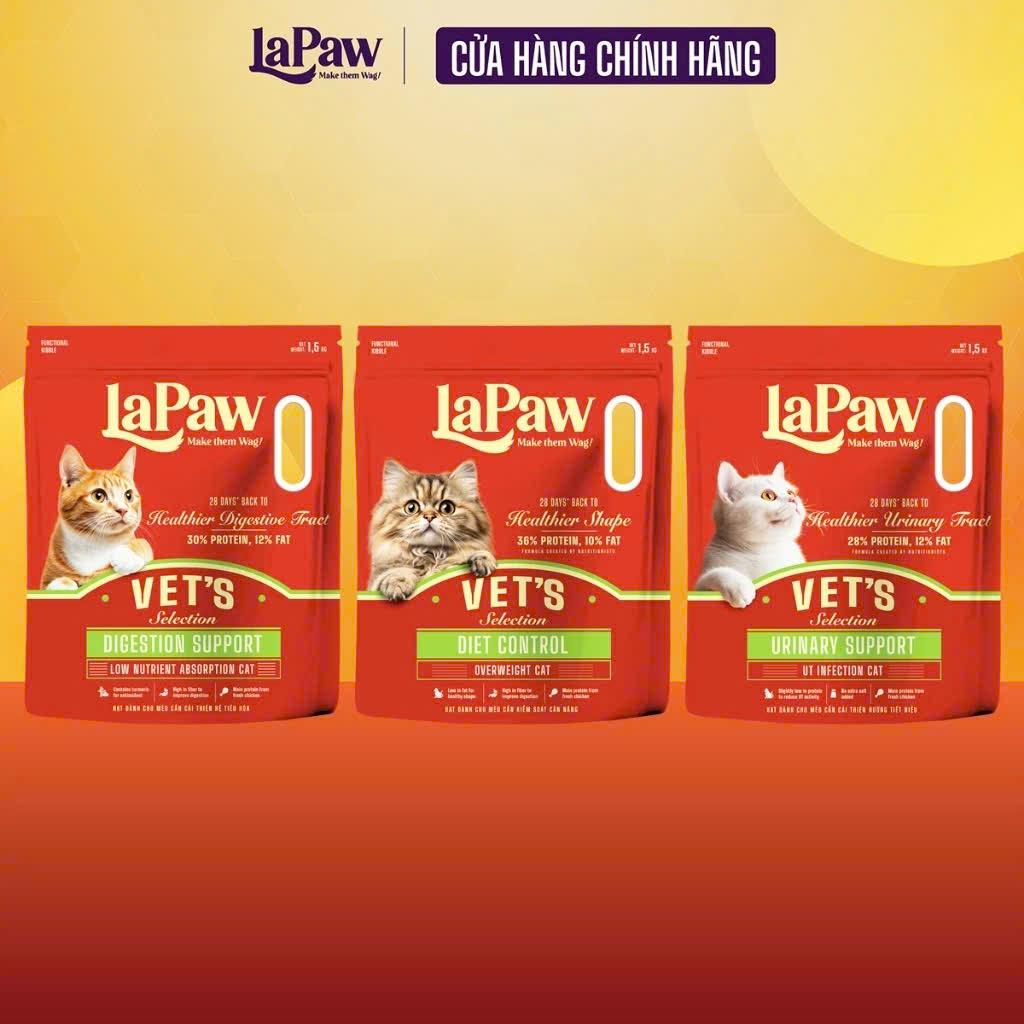 Hạt LaPaw - DINH DƯỠNG CHUYÊN BIỆT Hỗ Trợ Tiêu Hóa/Tiết Niệu/kiểm soát  cân nặng  túi 1,5KG-duoc-ban-tai-CLOUDY PET SHOP