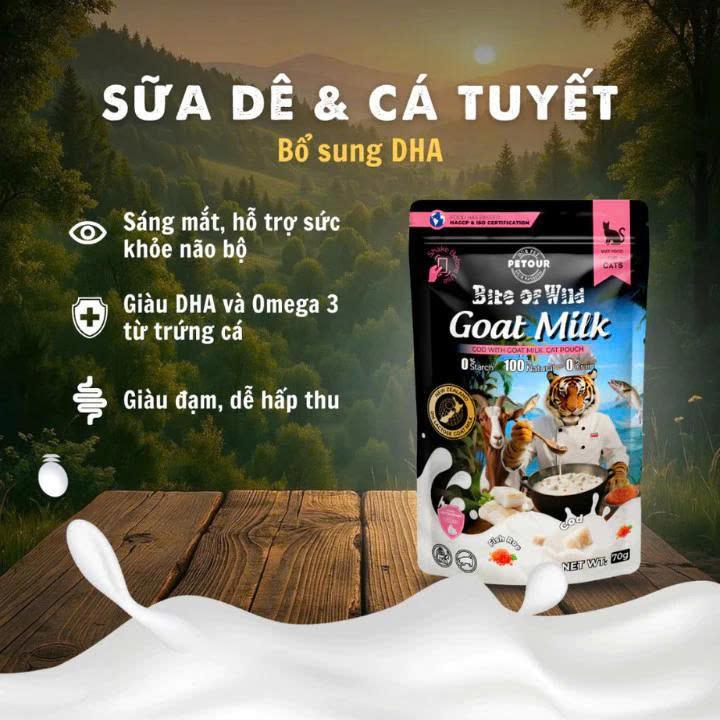 PATE sữa dê BITE OF WILD-duoc-ban-tai-CLOUDY PET SHOP