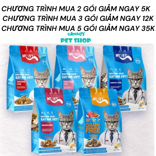 Hạt Cho Mèo Mr Vet DÒNG T SERIES 1KG-duoc-ban-tai-CLOUDY PET SHOP