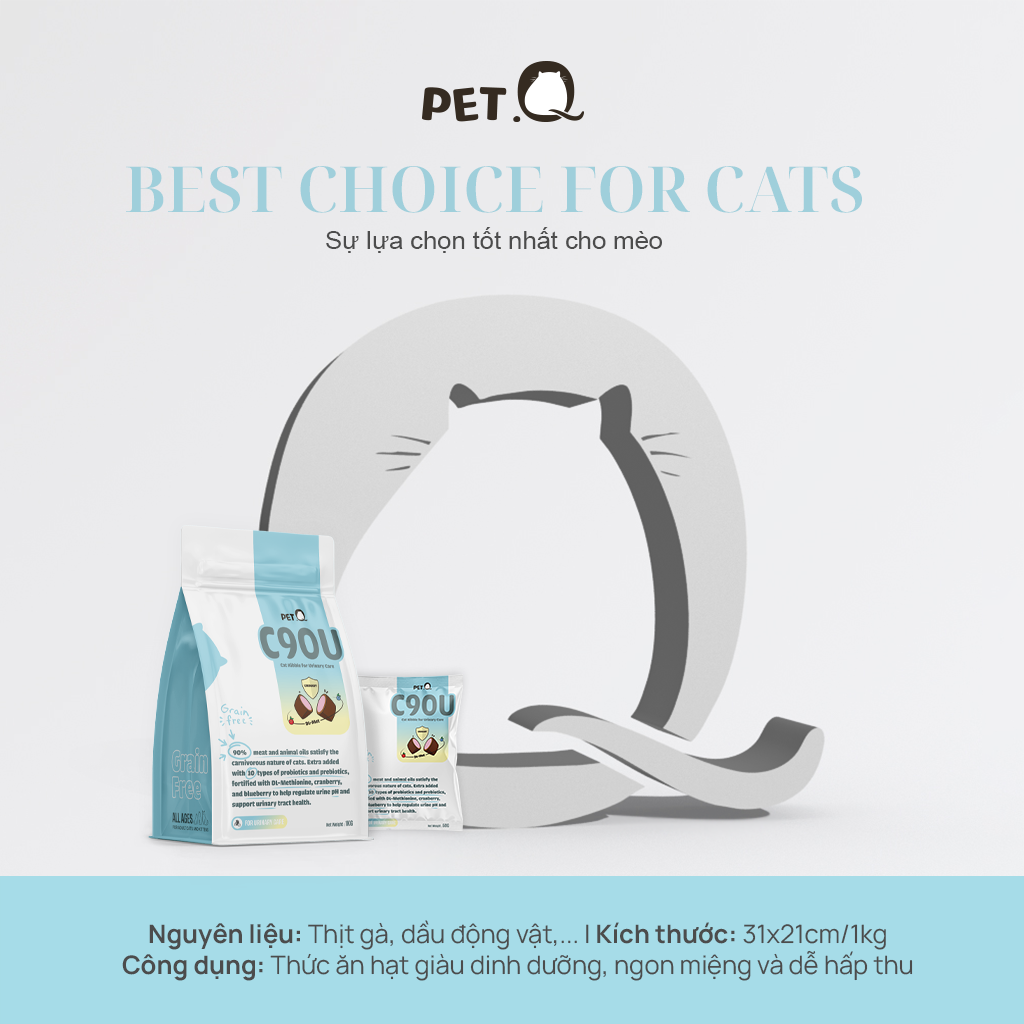 SKU 2 : HẠT PETQ C90U  ( HỖ TRỢ TIẾT NIỆU) -duoc-ban-tai-CLOUDY PET SHOP