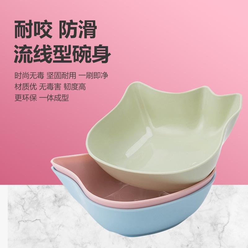 Bát nhựa đơn hình mặt mèo-duoc-ban-tai-CLOUDY PET SHOP