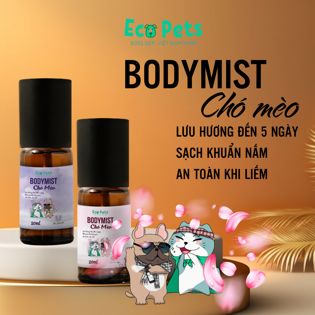 BODY MIST CHÓ MÈO ECOPET-duoc-ban-tai-CLOUDY PET SHOP