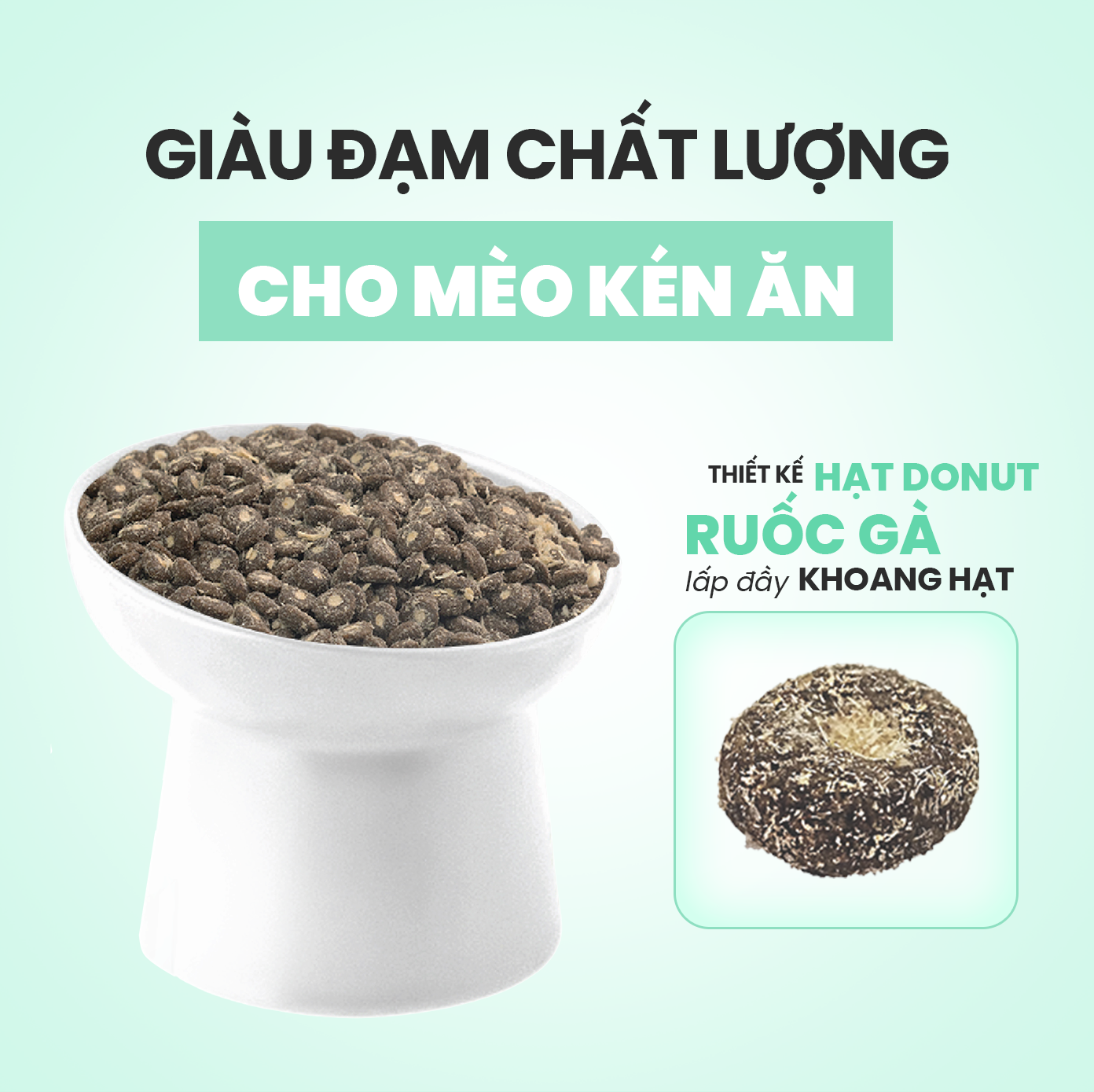 SKU 1 : HẠT Cat’s On Mix R - Hạt Dinh Dưỡng Cho Mèo Phủ Ruốc Gà -duoc-ban-tai-CLOUDY PET SHOP