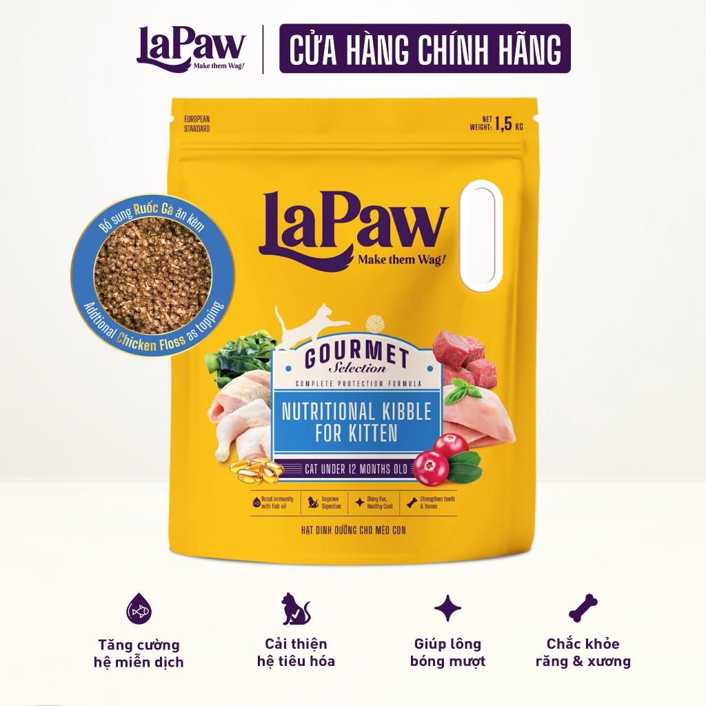 Hạt LAPAW Gourmet chuẩn Âu hộp 1,5kg -duoc-ban-tai-CLOUDY PET SHOP
