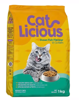 SKU 2 : HẠT Cat Licious SEAL 1KG - Vị Cá Biển - Hạt Cho Mèo Trưởng Thành-duoc-ban-tai-CLOUDY PET SHOP
