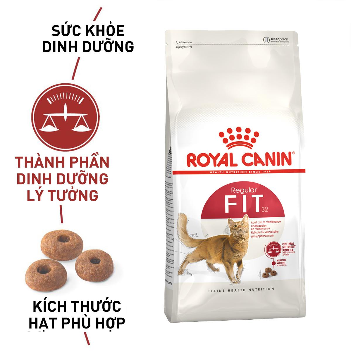 SKU 3 : ROYAL CANIN FIT32 - MÈO VẬN ĐỘNG -duoc-ban-tai-CLOUDY PET SHOP