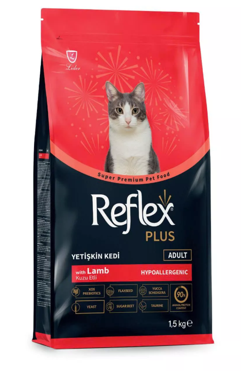 SKU 5.9.3 :  Reflex Plus Adult Cat Food vị Thịt cừu - Túi 1.5kg-duoc-ban-tai-CLOUDY PET SHOP