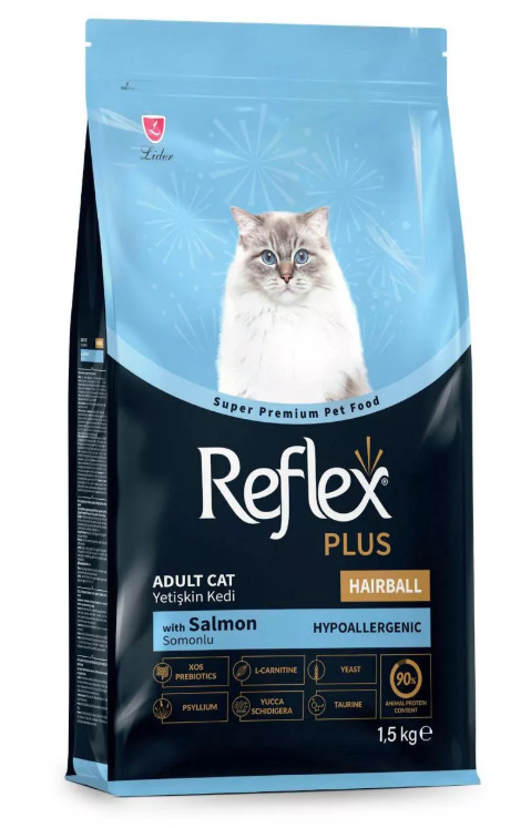 SKU 5.5 Reflex Plus Hairball Salmon vị Cá hồi tiêu búi lông - Túi 1.5kg-duoc-ban-tai-CLOUDY PET SHOP