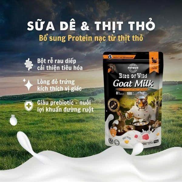 PATE sữa dê BITE OF WILD-duoc-ban-tai-CLOUDY PET SHOP