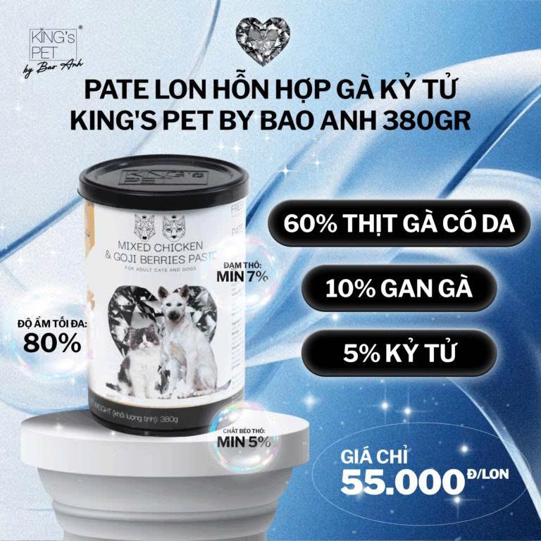 PATE LON KING'S PET CHÓ MÈO (CM) 380G-duoc-ban-tai-CLOUDY PET SHOP