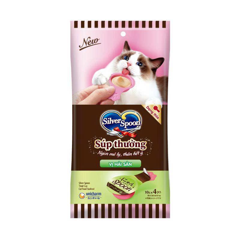 SÚP THƯỞNG SILVER SPOON DẠNG THÌA 10GX4PCS-duoc-ban-tai-CLOUDY PET SHOP