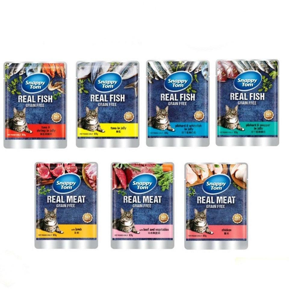 SP3.1 : Pate Snappy Tom Real Fish 85g-duoc-ban-tai-CLOUDY PET SHOP