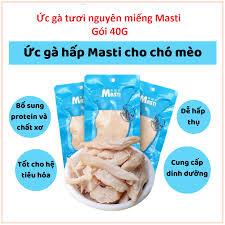 Ức gà hấp Masti 40g ăn liền cho chó mèo-duoc-ban-tai-CLOUDY PET SHOP