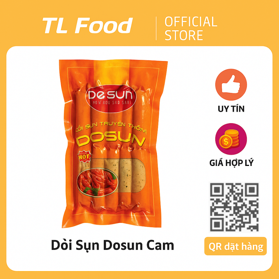 Dồi sụn Dosun Cam gói 500g-duoc-ban-tai-TL Foods
