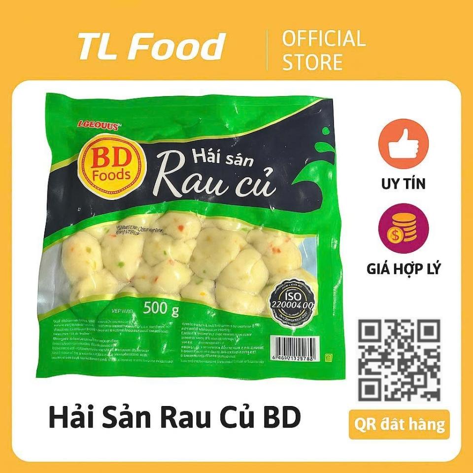 Hải Sản Rau Củ BD gói 500g 80 viên-duoc-ban-tai-TL Foods