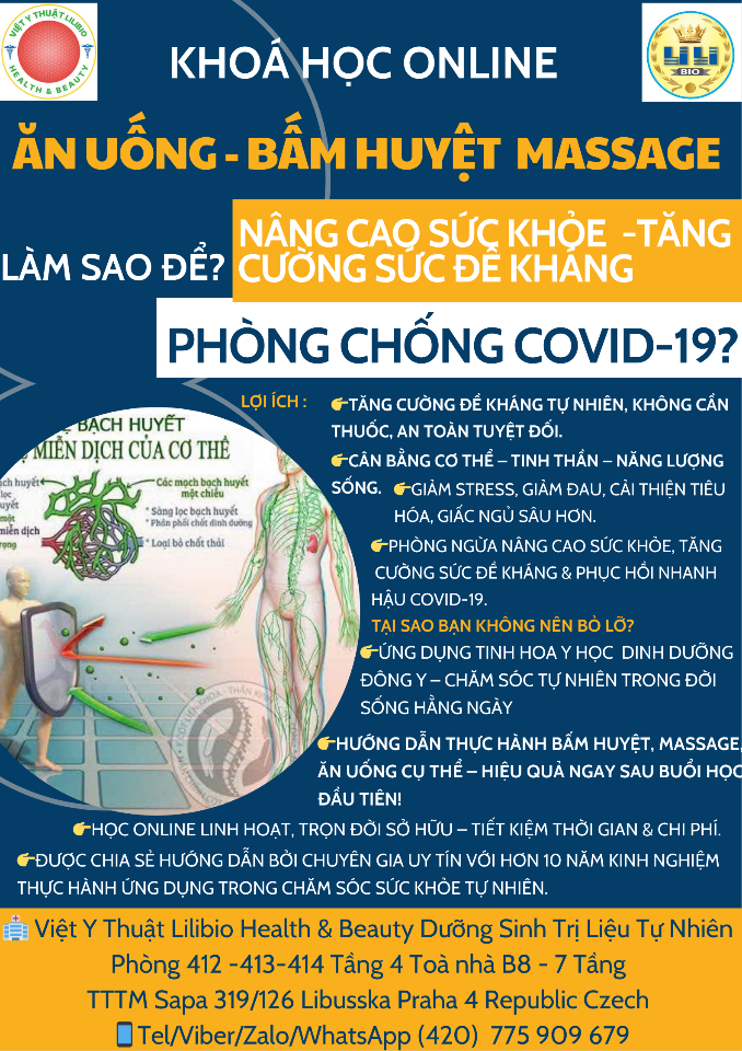 HƯỚNG DẪN ĂN UỐNG BẤM HUYỆT MASSAGE PHÒNG NGỪA COVID19 2025-duoc-ban-tai-VIỆT Y THUẬT LILIBIO HEALTH & BEAUTY DƯỠNG SINH TRỊ LIỆU TỰ NHIÊN