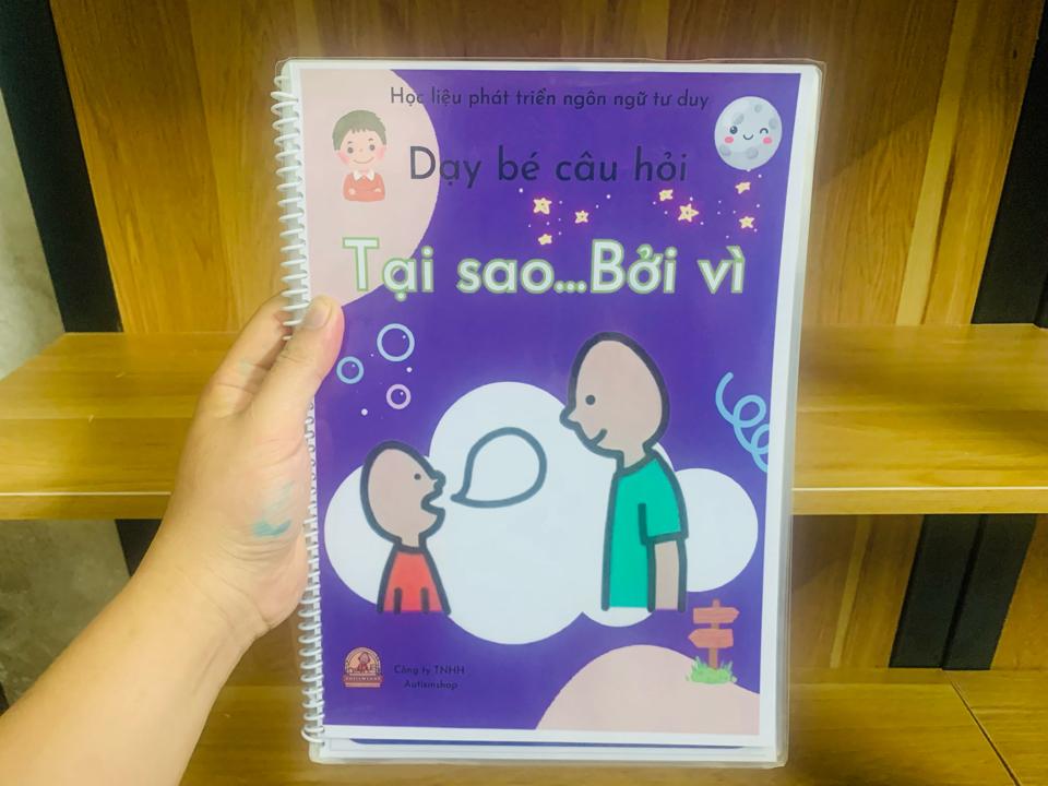 [Autismshop]Học liệu dạy trẻ câu hỏi tại sao bởi vì-duoc-ban-tai-Autismshop.vn-Đồ chơi sách học liệu giáo dục đặc biệt