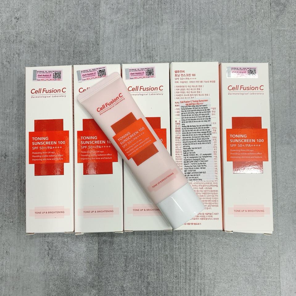 Kem chống nắng Cell Fusion C Toning Sunscreen Nâng Tone Trắng Hồng Mẫu Mới-duoc-ban-tai-Hoàng Lan - Mỹ Phẩm Chính Hãng