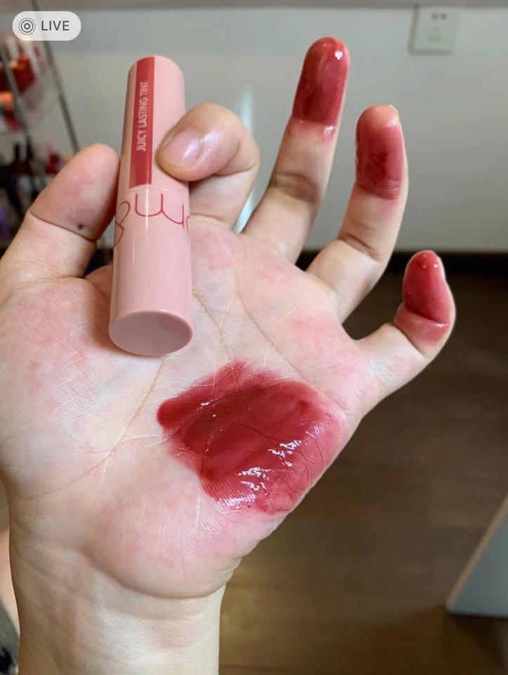 #24 Son Tint Bóng Romand Juicy Lasting 24 - Đỏ Anh Đào-duoc-ban-tai-Hoàng Lan - Mỹ Phẩm Chính Hãng