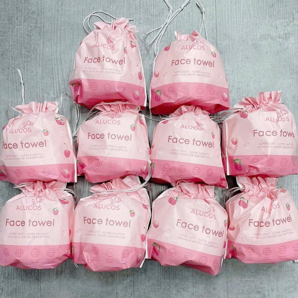 Khăn Khô Cuộn Hồng-duoc-ban-tai-Hoàng Lan - Mỹ Phẩm Chính Hãng