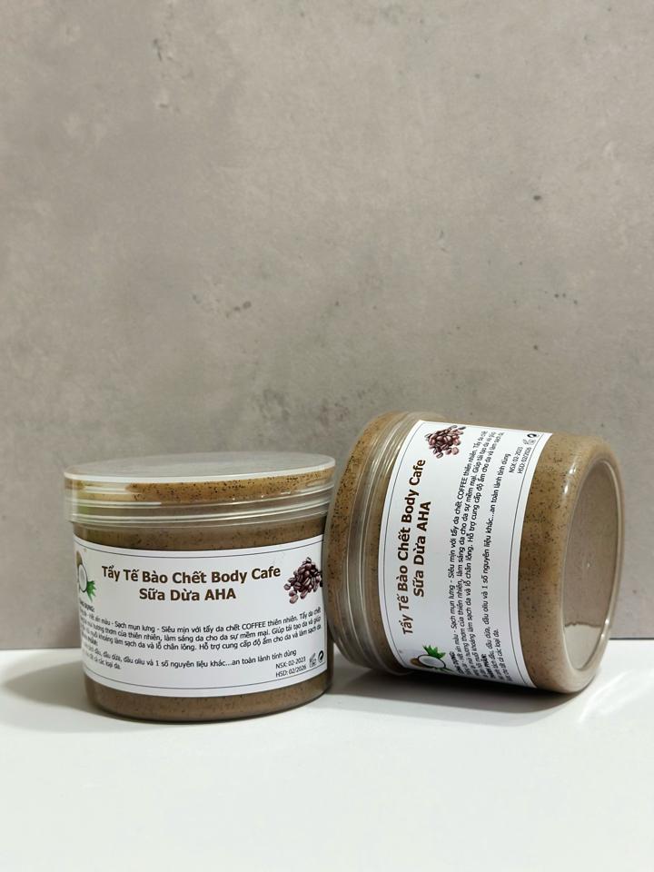 Tẩy TBC Body Sữa Dừa AHA 500gr-duoc-ban-tai-Hoàng Lan - Mỹ Phẩm Chính Hãng
