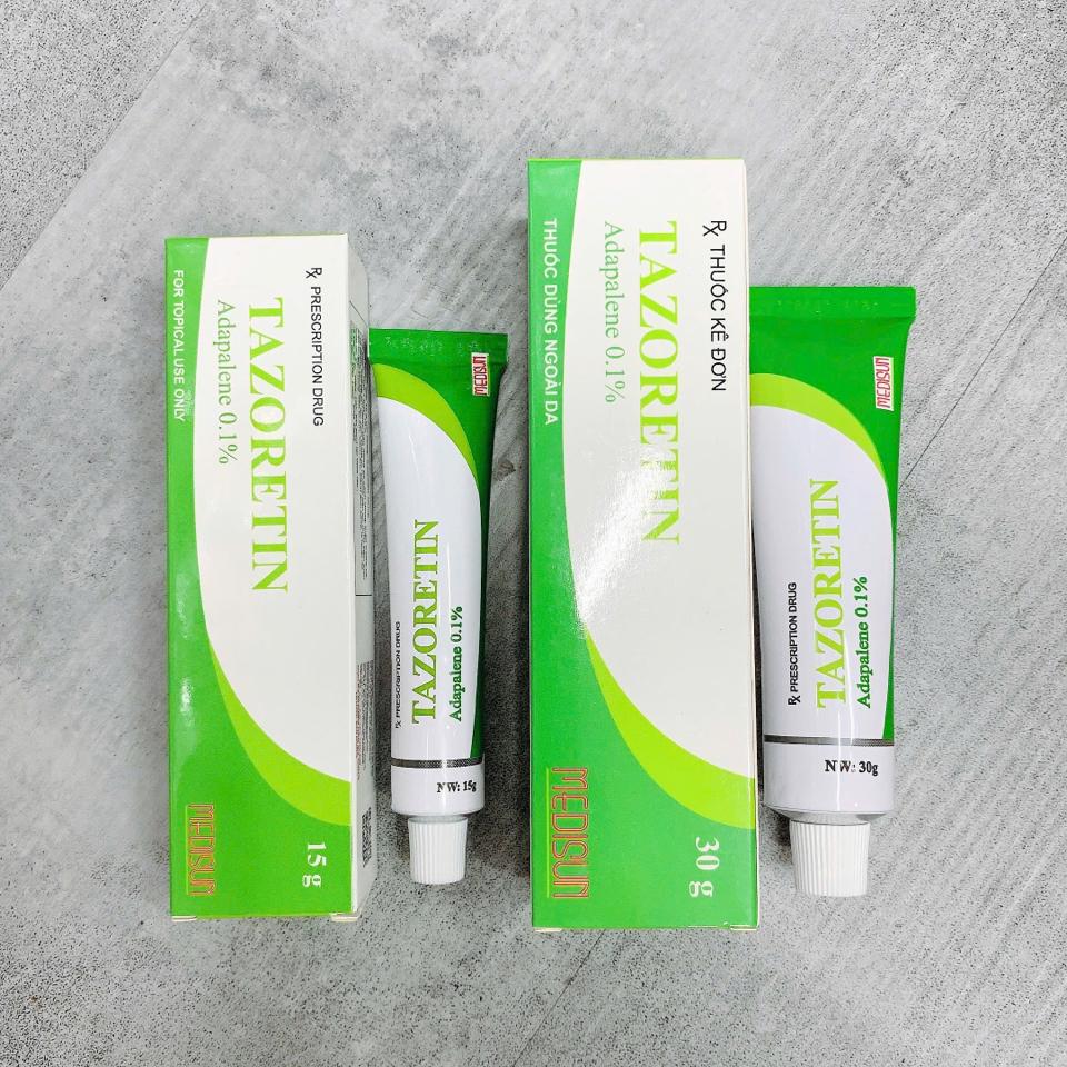 [Size Nhỏ] Gel Trị Mụn Tazoretin 0.1% Medisun hỗ trợ điều trị mụn trứng cá, mụn ẩn, mụn li ti 15g-duoc-ban-tai-Hoàng Lan - Mỹ Phẩm Chính Hãng