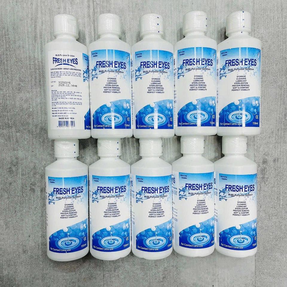 Nước Ngâm Lens Fresh Eyes 150ml-duoc-ban-tai-Hoàng Lan - Mỹ Phẩm Chính Hãng