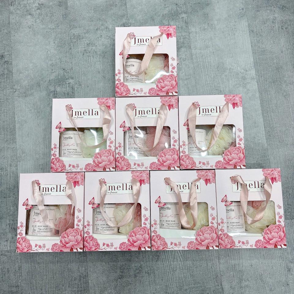 Sét Sữa Tắm Jmella 500ml + Tặng Kèm Bông Tắm-duoc-ban-tai-Hoàng Lan - Mỹ Phẩm Chính Hãng