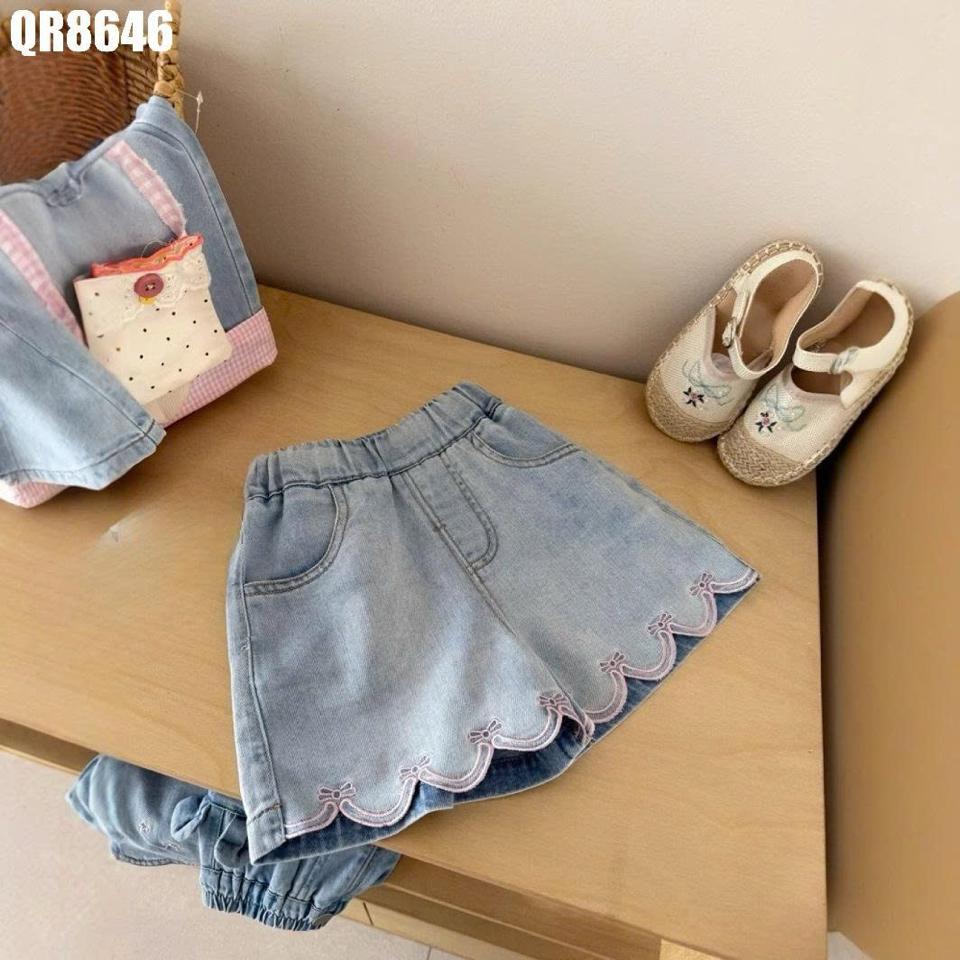 QR8646 - Quần Giá Váy Denim Cho Bé Gái-duoc-ban-tai-Nhập Khẩu Chính Hãng