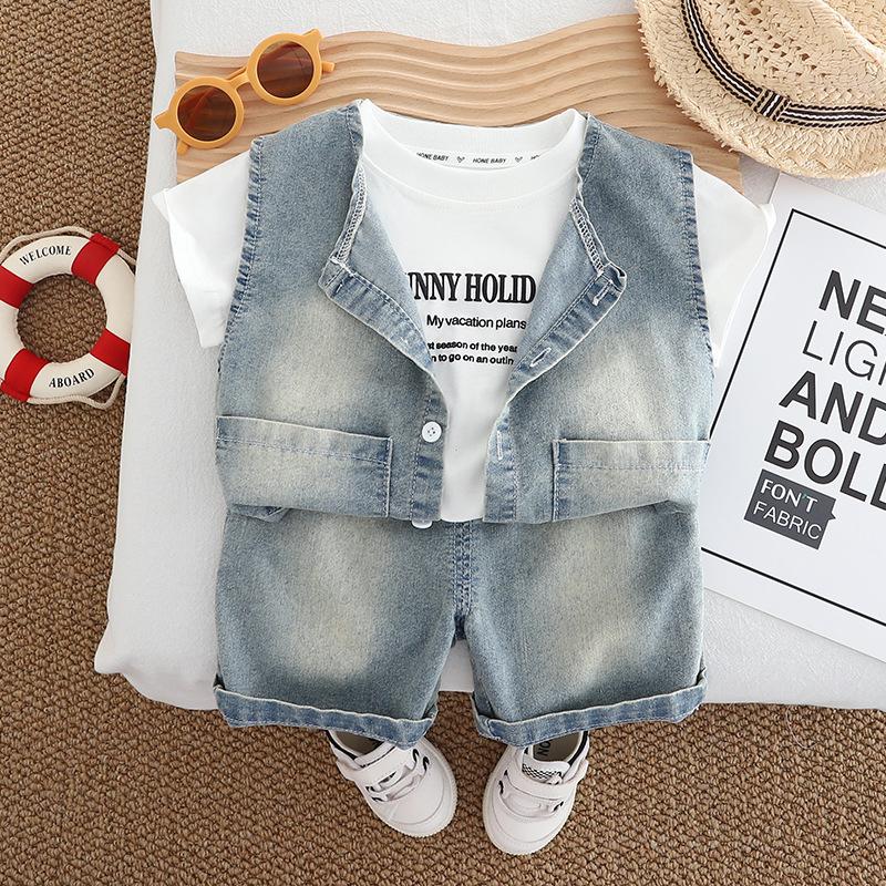 TN3500 - Set 3 Món Gile Kèm Quần Denim Bé Trai-duoc-ban-tai-Nhập Khẩu Chính Hãng