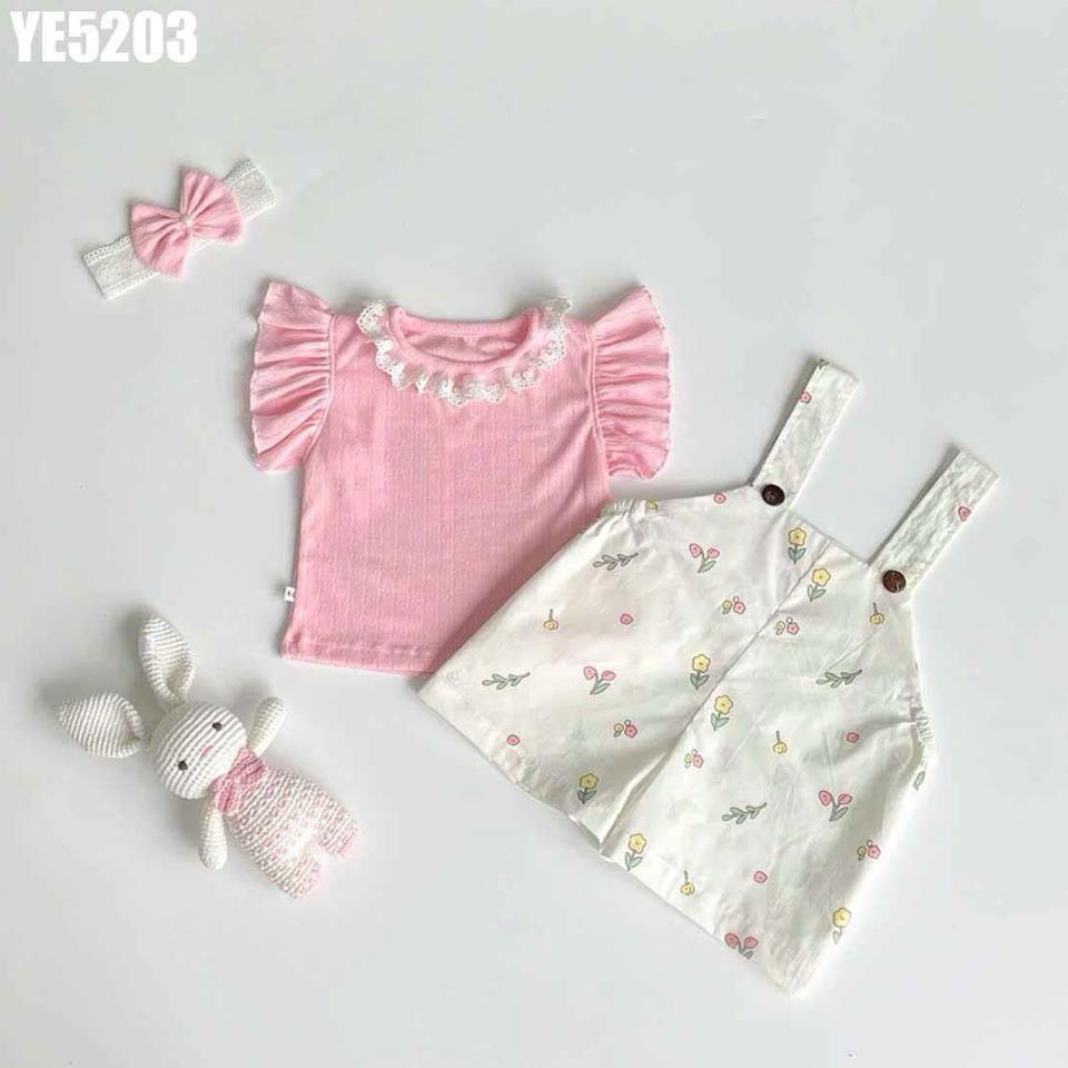 YE5203 - Set Áo Kèm Yếm Hoa-duoc-ban-tai-Nhập Khẩu Chính Hãng