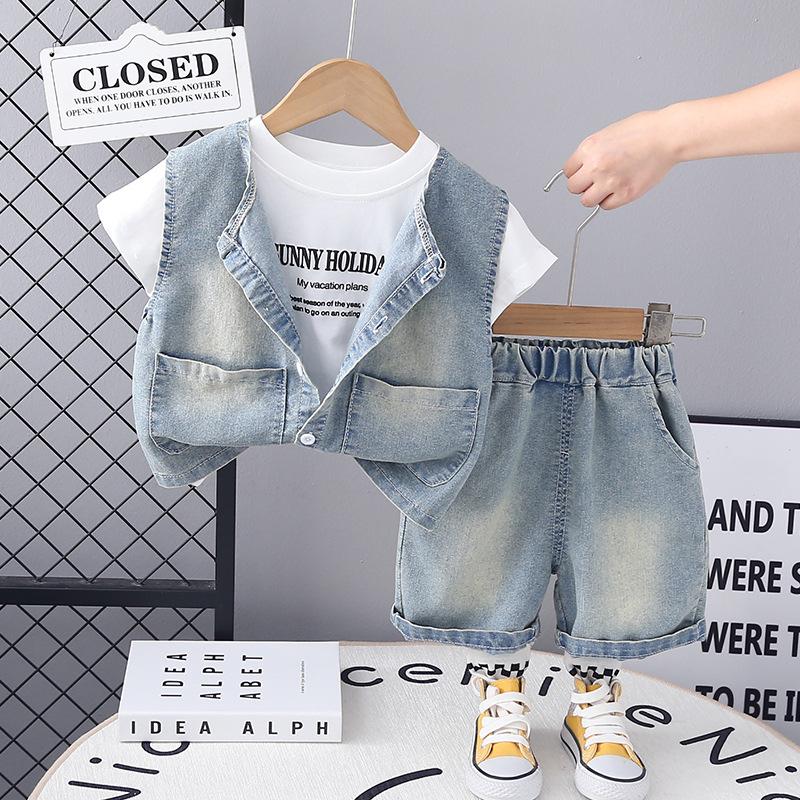 TN3500 - Set 3 Món Gile Kèm Quần Denim Bé Trai-duoc-ban-tai-Nhập Khẩu Chính Hãng