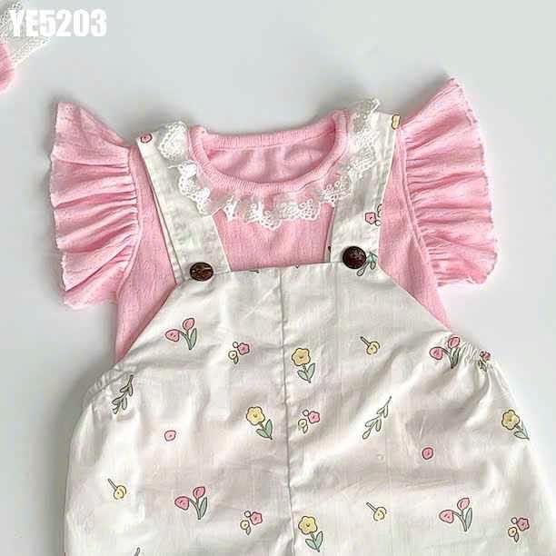 YE5203 - Set Áo Kèm Yếm Hoa-duoc-ban-tai-Nhập Khẩu Chính Hãng
