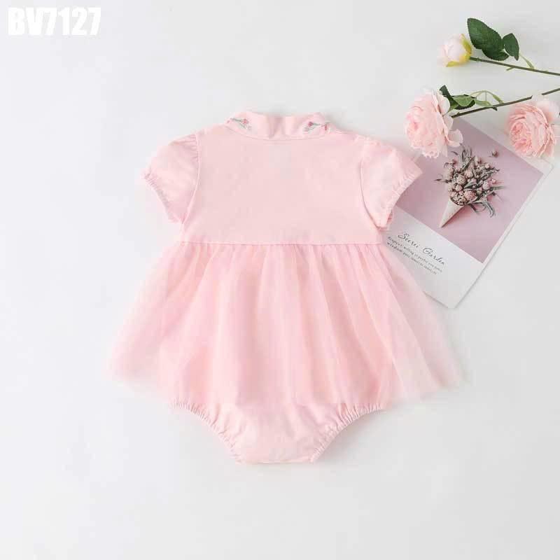 BV7127 - Body Váy Voan Vạt Chèo Bé Gái 5-13kg-duoc-ban-tai-Nhập Khẩu Chính Hãng