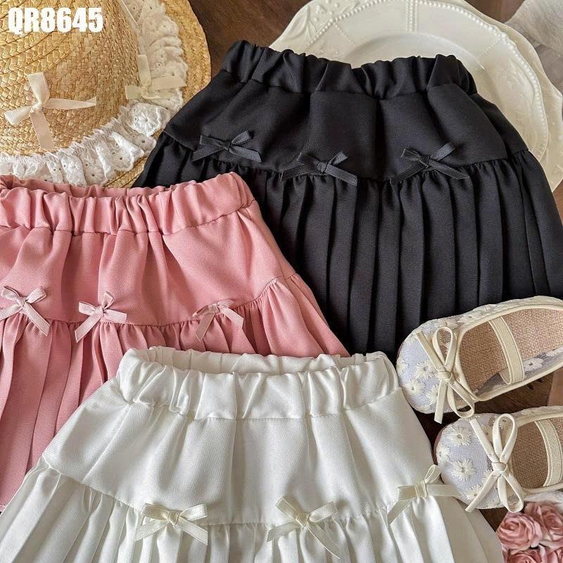 QR8645 - Váy Xếp Ly Nơ Cho Bé Gái-duoc-ban-tai-Nhập Khẩu Chính Hãng