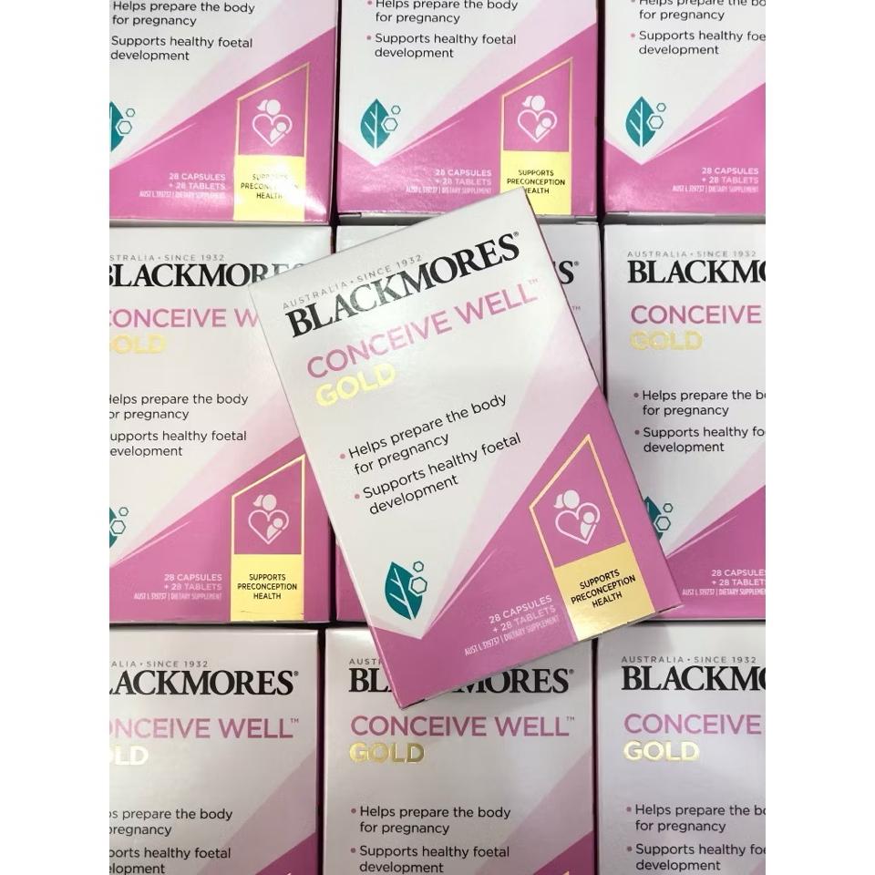 Blackmore bổ trứng hộp 56 viên, tăng khả năng thụ thai - Blackmores Conceive Well Gold-duoc-ban-tai-Nhập Khẩu Chính Hãng