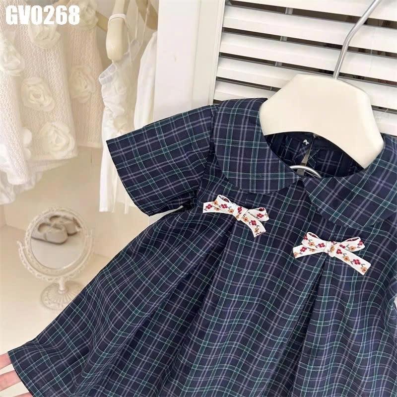 GV0268 - Váy Cổ Bèo 2 Nơ-duoc-ban-tai-Nhập Khẩu Chính Hãng