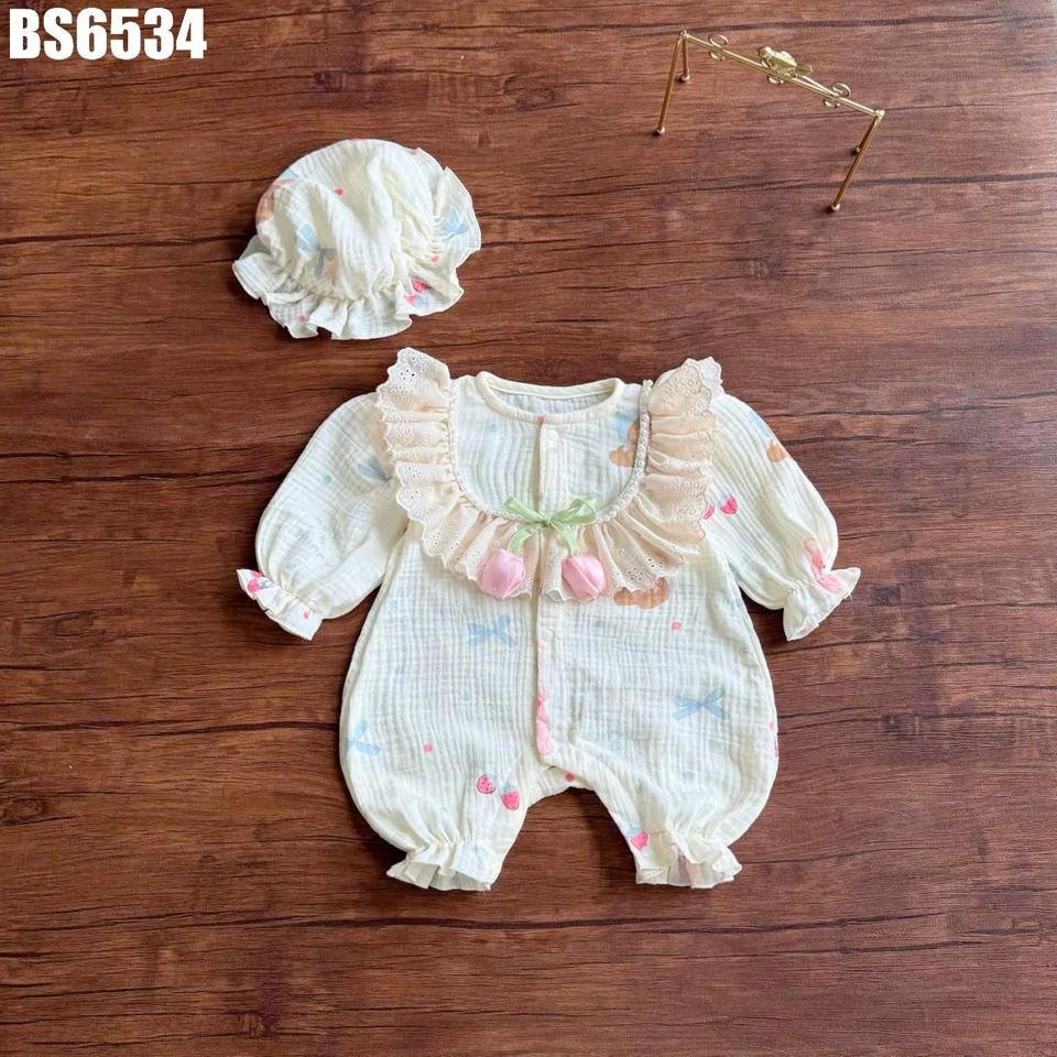 BS6534 - Set Body Dài Viền Cổ Ren-duoc-ban-tai-Nhập Khẩu Chính Hãng