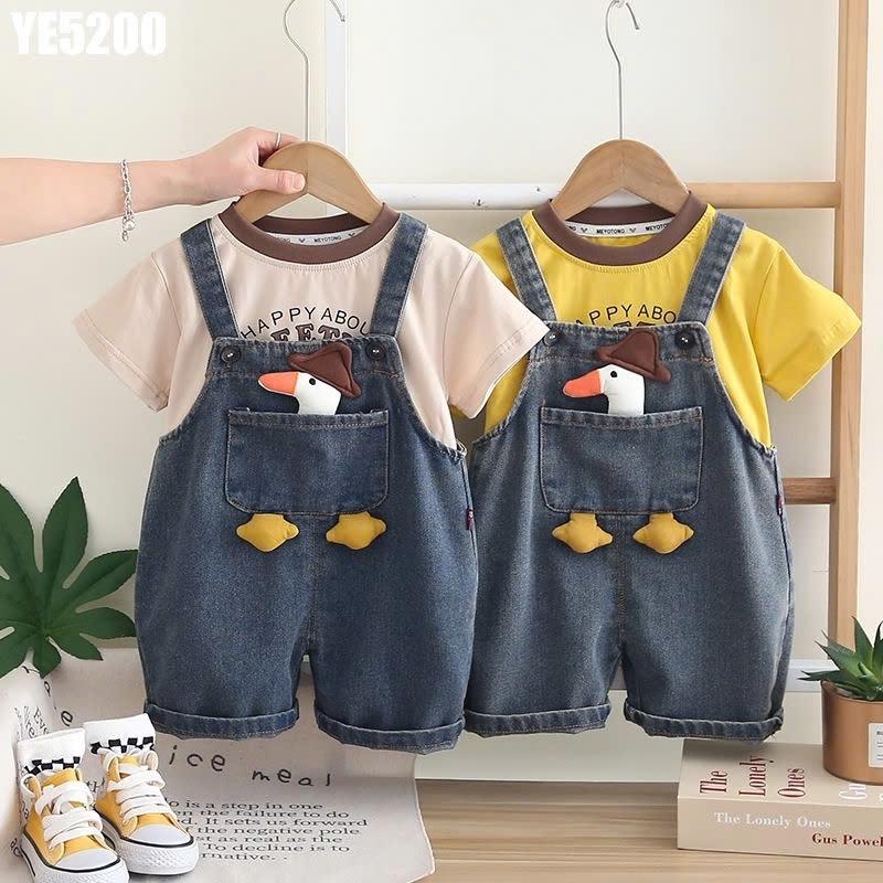 YE5200 - Set Áo Kèm Yếm Con Vịt Cho Bé-duoc-ban-tai-Nhập Khẩu Chính Hãng