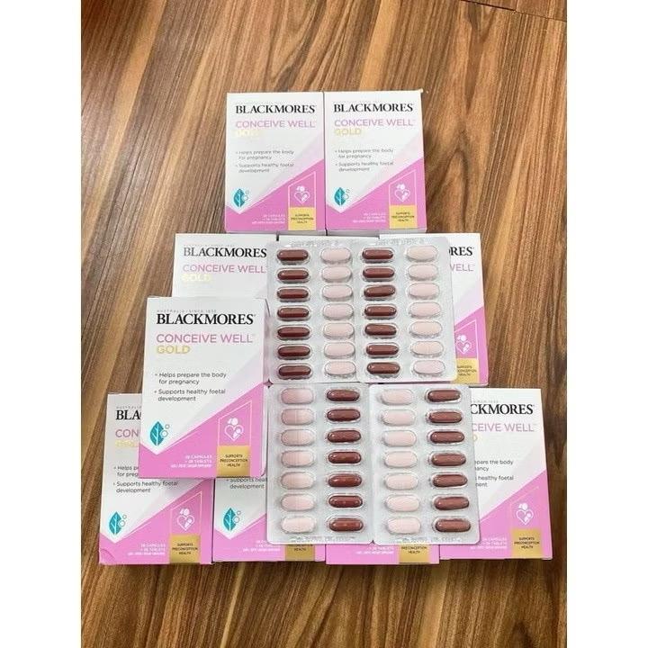 Blackmore bổ trứng hộp 56 viên, tăng khả năng thụ thai - Blackmores Conceive Well Gold-duoc-ban-tai-Nhập Khẩu Chính Hãng