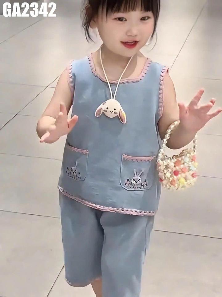 GA2342 - Set Áo 2 Túi Thỏ Kèm Quần-duoc-ban-tai-Nhập Khẩu Chính Hãng