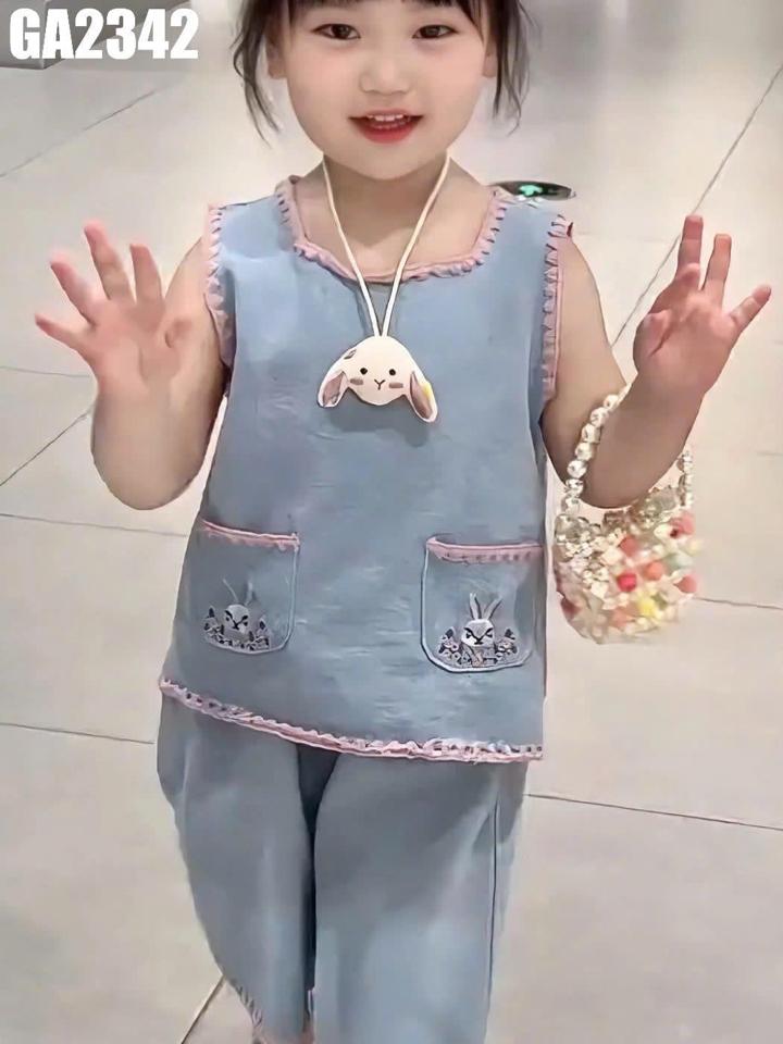 GA2342 - Set Áo 2 Túi Thỏ Kèm Quần-duoc-ban-tai-Nhập Khẩu Chính Hãng