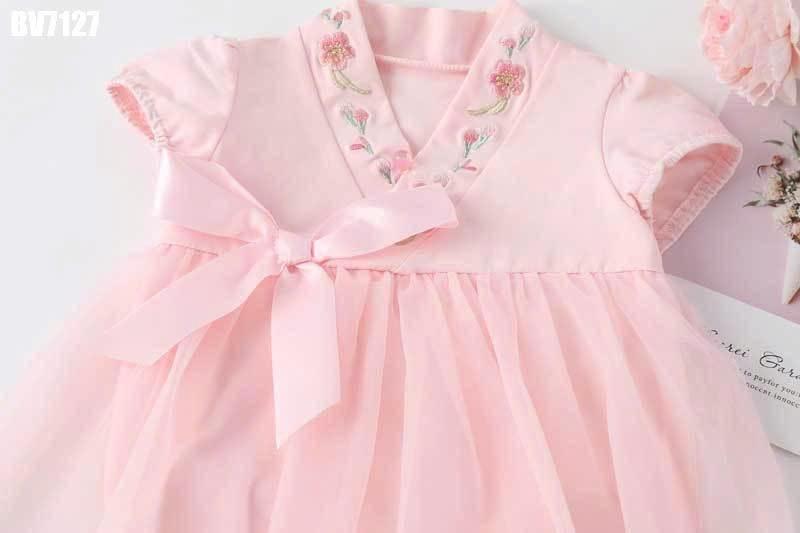 BV7127 - Body Váy Voan Vạt Chèo Bé Gái 5-13kg-duoc-ban-tai-Nhập Khẩu Chính Hãng