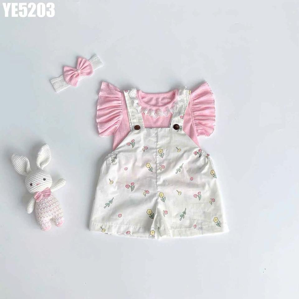 YE5203 - Set Áo Kèm Yếm Hoa-duoc-ban-tai-Nhập Khẩu Chính Hãng