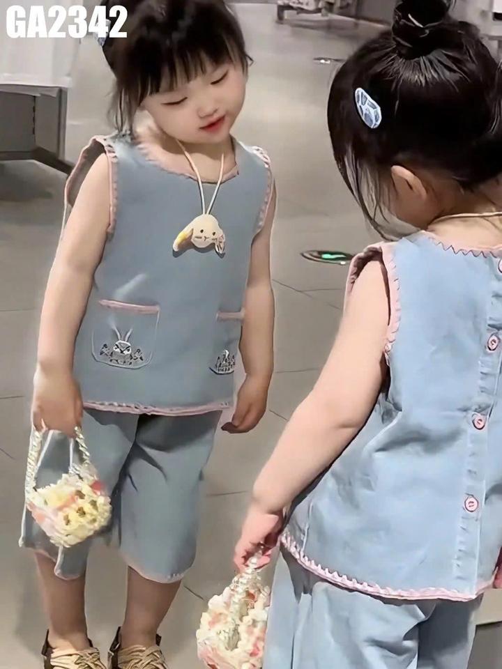 GA2342 - Set Áo 2 Túi Thỏ Kèm Quần-duoc-ban-tai-Nhập Khẩu Chính Hãng