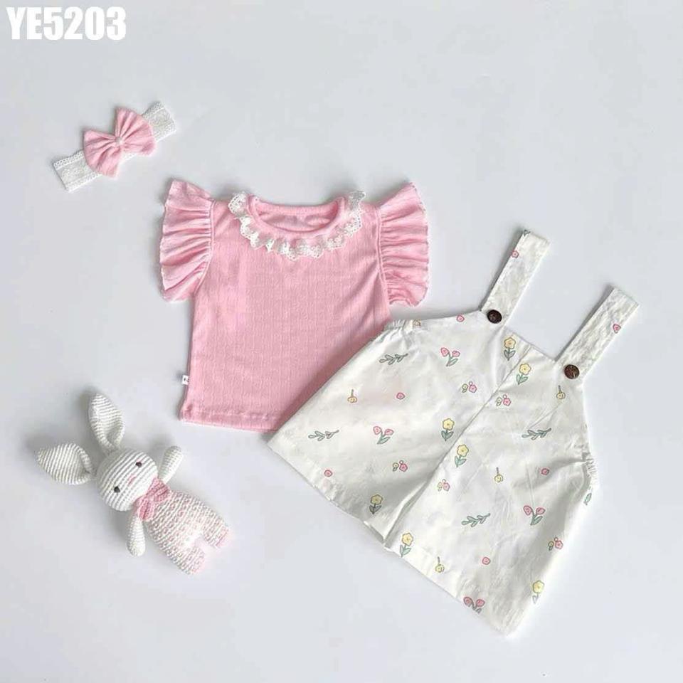 YE5203 - Set Áo Kèm Yếm Hoa-duoc-ban-tai-Nhập Khẩu Chính Hãng