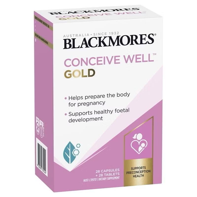 Blackmore bổ trứng hộp 56 viên, tăng khả năng thụ thai - Blackmores Conceive Well Gold-duoc-ban-tai-Nhập Khẩu Chính Hãng