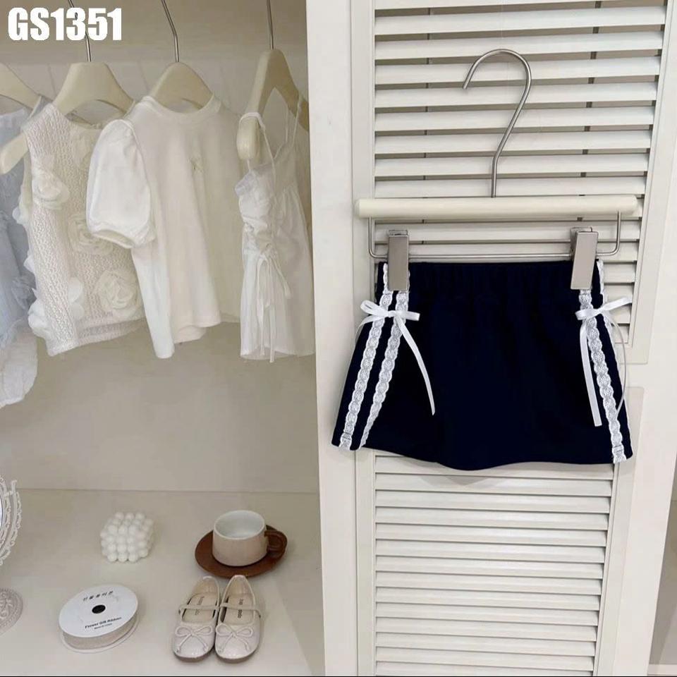 GS1351 - Set Áo Sát Nách Nón Ren Kèm Váy Nơ-duoc-ban-tai-Nhập Khẩu Chính Hãng