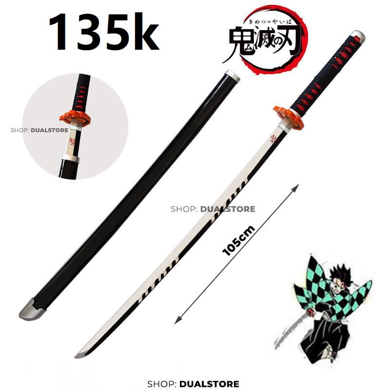 Mô hình kiếm gỗ tỉ lệ 1:1 - TAN RÈN TRẮNG GỖ 105CM-duoc-ban-tai-Mô hình 24