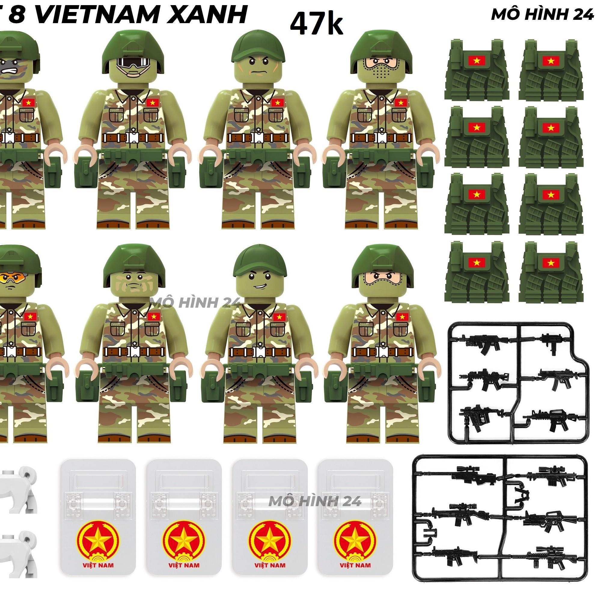 Bộ 8 MInifigure Lính VIệt Nam XAnh-duoc-ban-tai-Mô hình 24